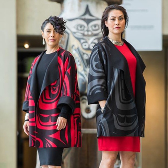 Chloe Angus Haida Print Microfleece Coat - Picture 1 of 7